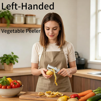Premium Fruit & Vegetable Peeler with Wooden Handle