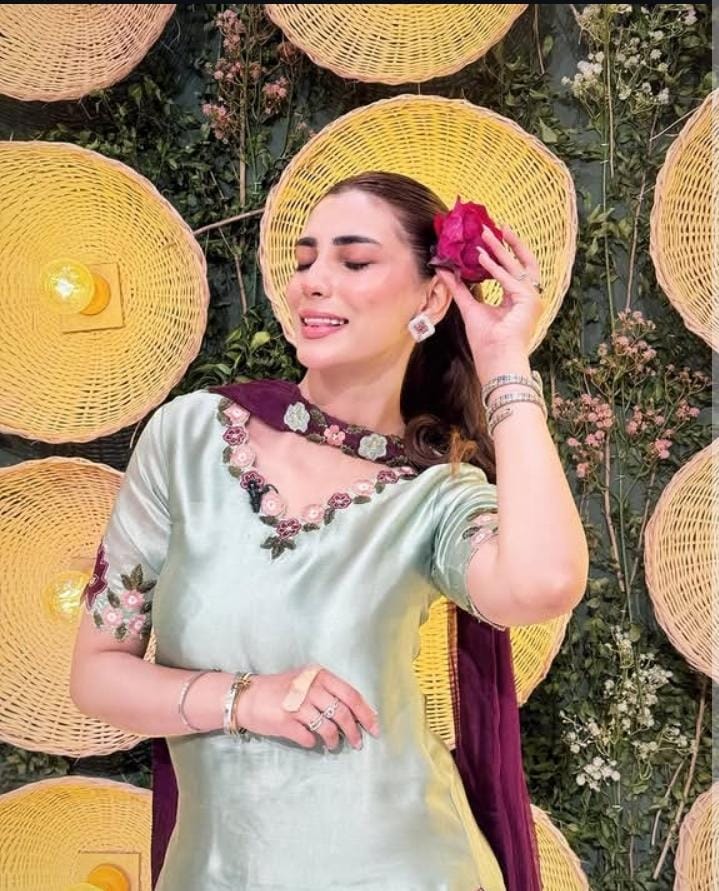 Premium Mint Green 3 Piece Unstitched Silk Embroidered  Suit