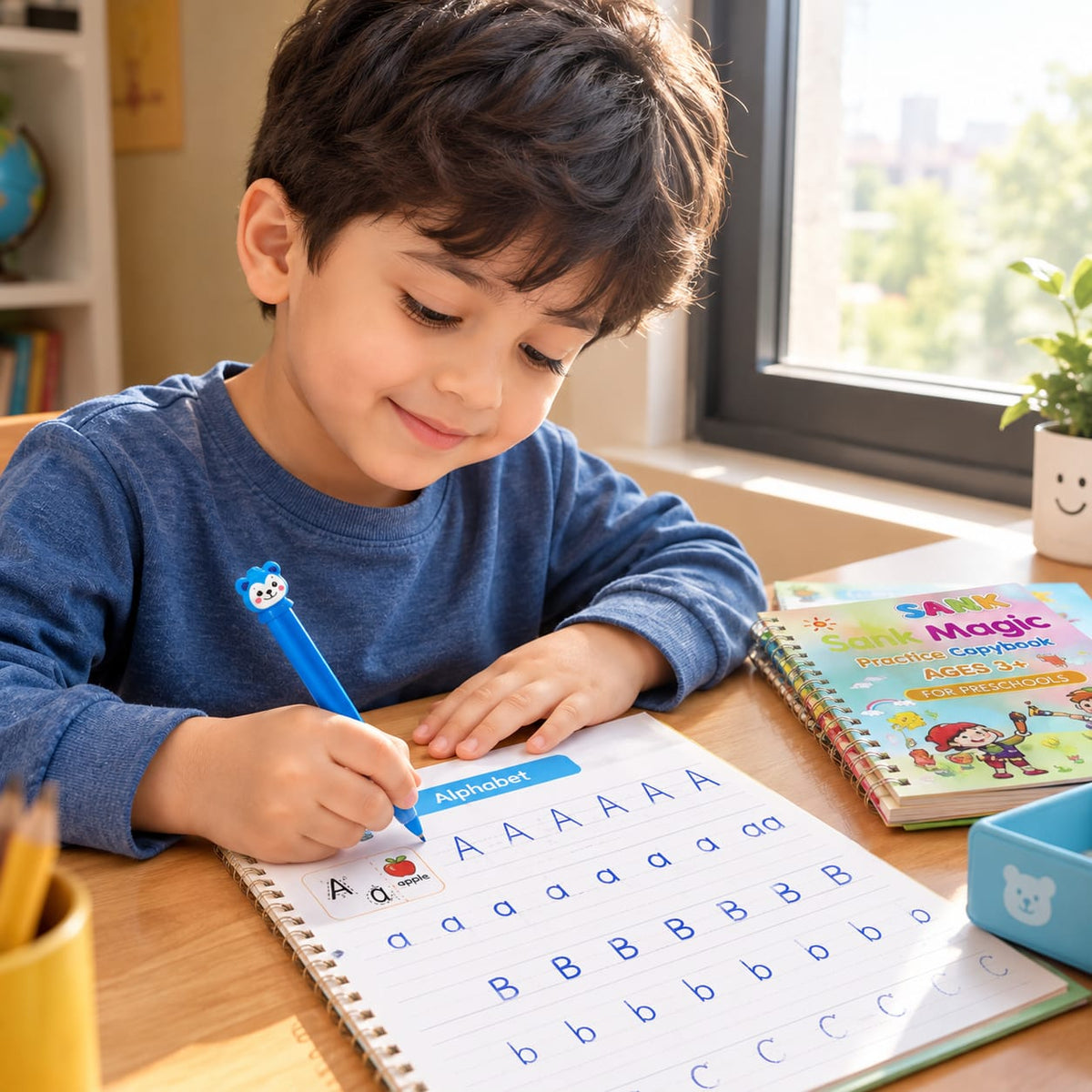 SANK Magic Practice Copybook – Reusable Writing & Learning Book for Kids (Ages 3+)