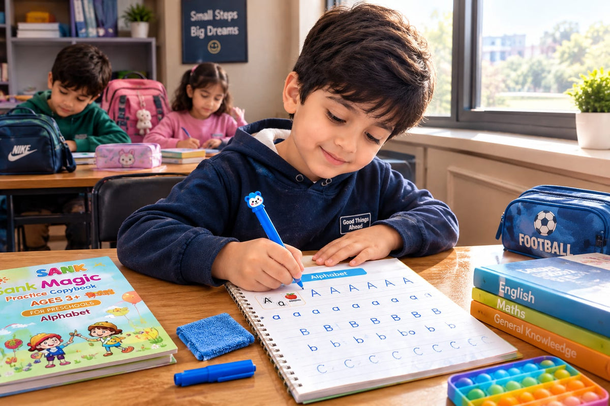 SANK Magic Practice Copybook – Reusable Writing & Learning Book for Kids (Ages 3+)