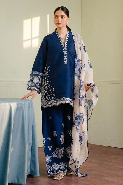 Lilac Elegance Embroidered Lawn 3-Piece Suit