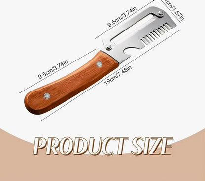 Premium Fruit & Vegetable Peeler with Wooden Handle